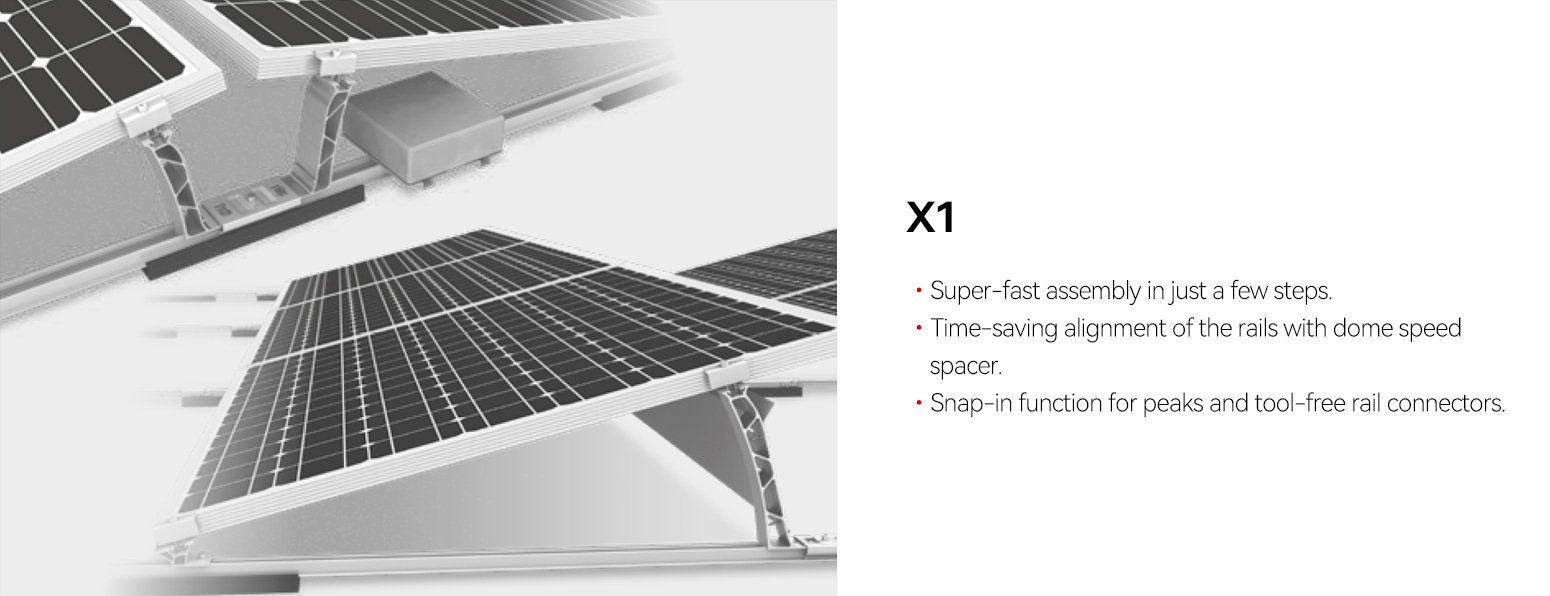 sistema de montaje solar de techo inclinado