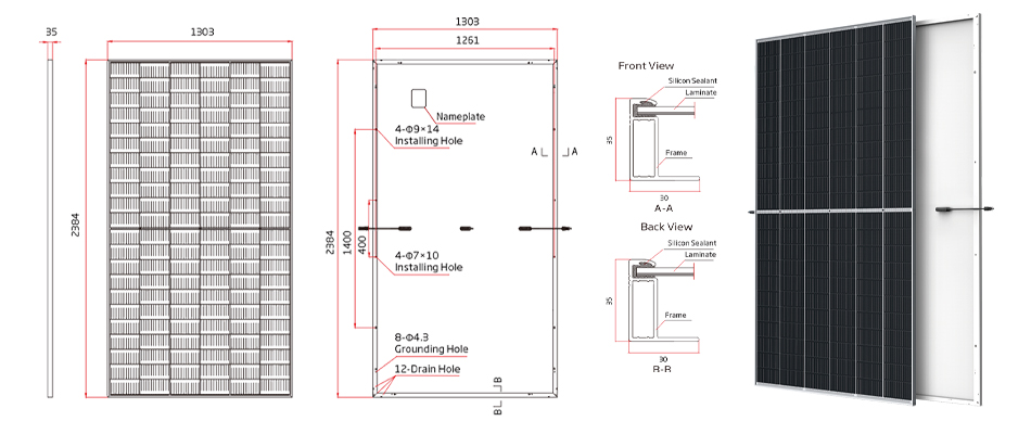 panel solar de 650w