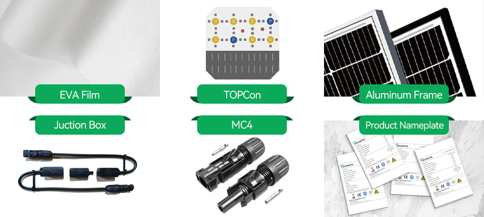 paneles solares largos