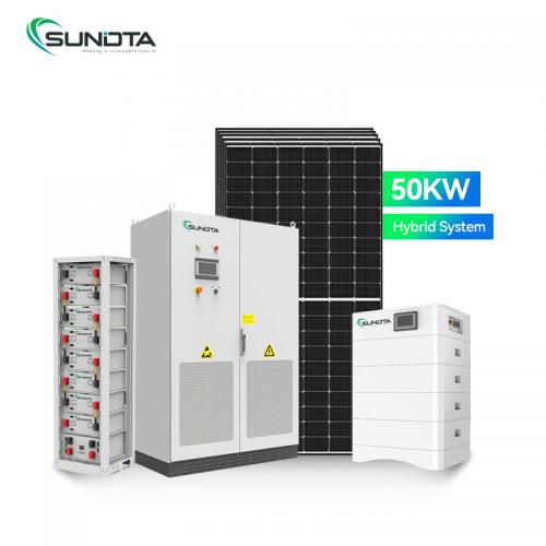 50kw hybrid grid solar system