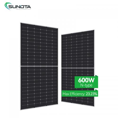 New Arrivals N-type solar panels  600w bifacial solar panel Topcon solar panels to power house