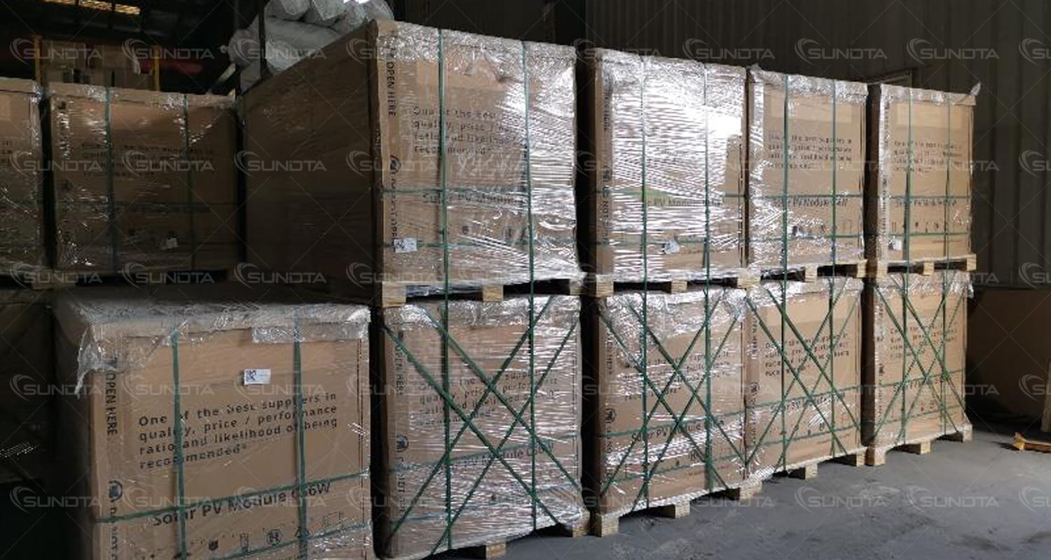 SUNDTA envía paneles solares tipo N de 585 W de alta eficiencia, reforzando la confianza mediante la calidad y la entrega puntual.